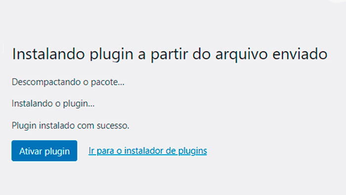 Ativar plugin